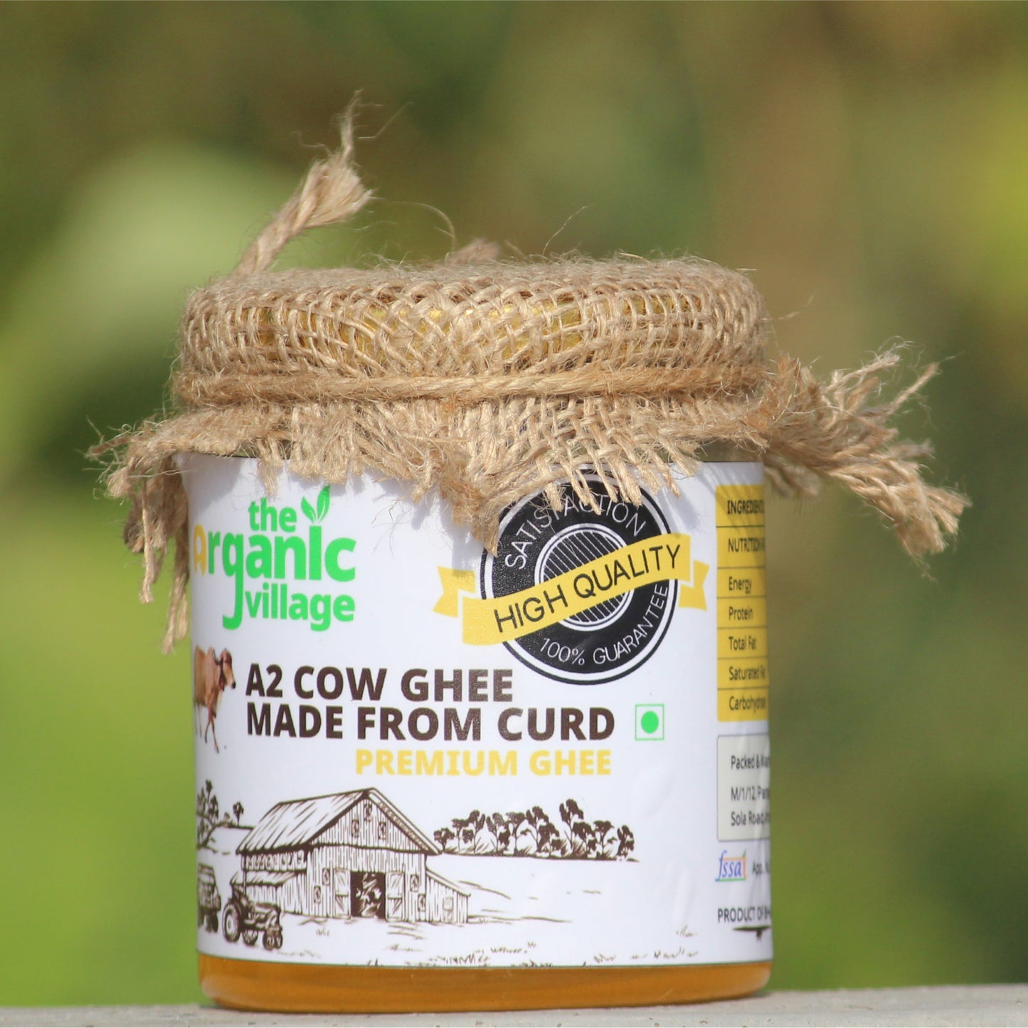 Organic Village A2 Cow  Ghee - Made From Curd