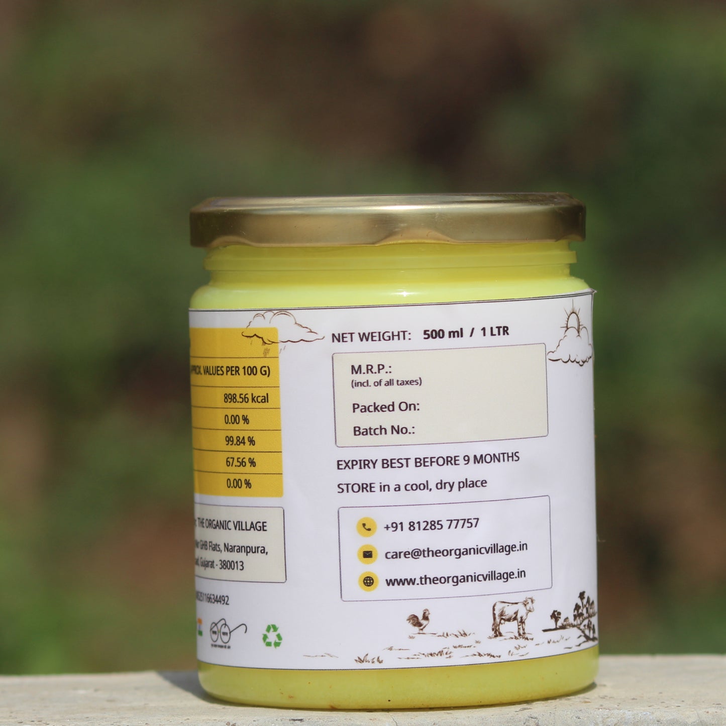 Cow Desi Ghee - Made From Bilona